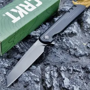 Mini Folding Knife 3802k, 8cr13mov Blade, G10 Handle, Camping Edc Rescue Hiking Tool, Jungle Survival Outdoor Knife, Folding Pocket Knives