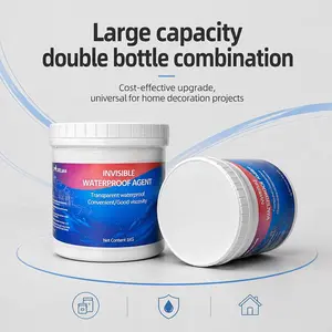 Premium Viscosity Waterproof Transparent Sealant (1KG/350oz) - Easy Application Multipurpose Indoor-Outdoor Adhesive for Leak Repair, Incl. Invisible, Liquid, Sealant Compound, Transparent, Waterproof Adhesive Waterproofers, Invisible Adhesive Waterproofe