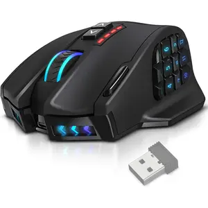 Venus Pro RGB  MMO Gaming , 16,000 DPI Optical Sensor, 2.4 GHz Transmission Technology,  Design, 16M Chroma RGB Lighting, 16 programmable Buttons, Up to 70 Hours