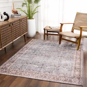 Dauis Blue Persian Style Washable Rug - Promo