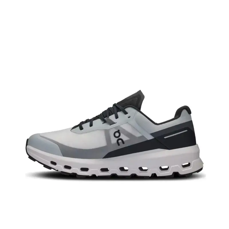 Minimal Cool Tone Matching Couple City Walk Sneakers Soft White Gray Windproof Spliced Fabric Black Trim Hollow Cloud Thick Cushion Ultra Light Breathable Lovers Matching Footwear For Street Date Weekend Trip Office Commute Daily Casual Matching Outfit