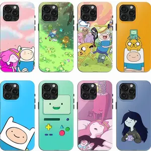8 Stytles Cute Adventure Time Character Phone Case, for iPhone 17 Pro Max 16 15 14 13 12 11