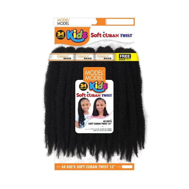 GLANCE 4X KID'S SOFT CUBAN TWIST 12 GLANCE 4X KID'S SOFT CUBAN TWIST 12