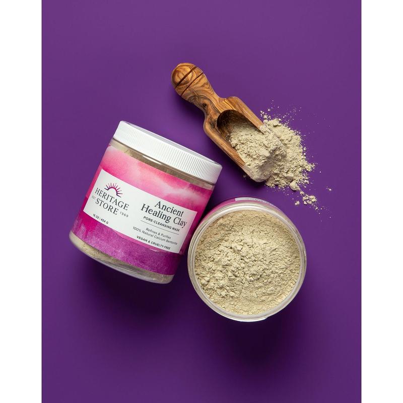 Self-Care Soak & Reset - Ancient Healing Clay, Rosewater Jelly Mask, Wool Flannel