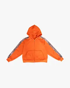 EPTM Real Camo Striped Zip Up Hoodie - Orange