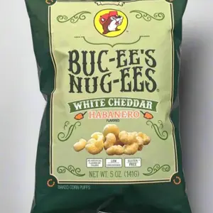 Habanero White cheddar, - Buc-ee's Beaver Nuggets Snack Corn Cheese Crunchy