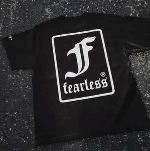 "Fearless" Box Logo Heavy Weight Tee