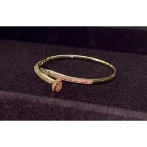 Gold Nail Bangle