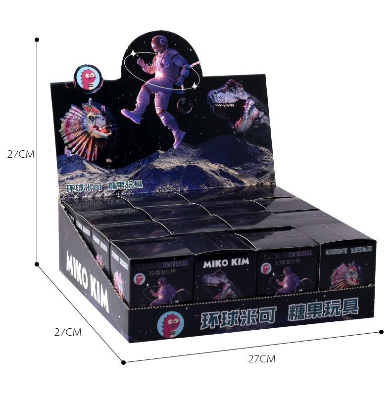 3D Foldable Pop-Up Book – Dinosaur World & Astronaut Space Theme, Mini Keychain Stress Relief Toy