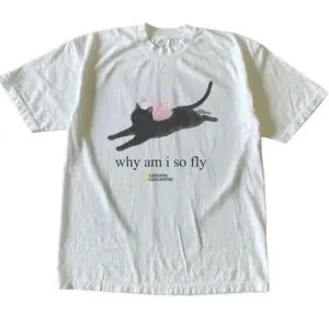 Black Cat Fairy T-Shirt,Why Am I So FLy Tee, Cat Lover, Animal Tee, Gifts Shirt, Unisex Vintage Graphic Tees Gothic Grunge Y2k Emo Scene Amity Affliction