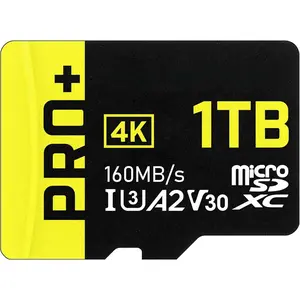 A2 Pro Plus Card 1TB  SDXC UHS-I U3 A2 V30, R/W up to 160/110 MB/s for -, Steam Deck, Gaming Devices, Tablets, Smartphones, 4K , with Adapter TPPMSDX1TIA2V3003