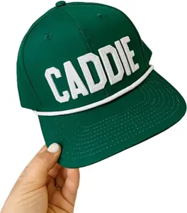 Golf Caddie Green Hat Adjustable Snapback for Adults and Kids