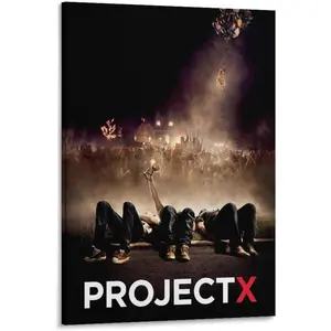 Project X Movie Poster Canvas Wall Art Decorative Painting for Living Room & Bedroom High-Resolution Artwork Frame-Style Print