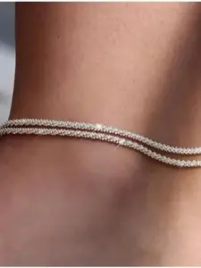 Spring Dainty Layered Waterproof Anklet&Necklace For Women Adjustable Womens Anklet Set Stackable Figaro Beaded Cuban Link Anklets Daily Clothing Decor For Beach Summer Trendy All-match & Exquisite Jewelry Gift For Outdoorfun Decoration