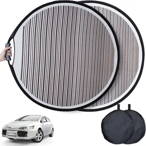 2 Pack  Dent Detection Board with Storage Bag, 32 inch Striped Light Reflector Board, Flexible Foldable Dent Panel, Dent Fix Tool for  Door Scratch