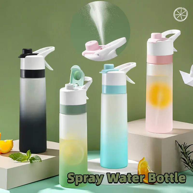 Large Capacity Spray Water Bottle for Girls - Perfect for Outdoor Sports, Fitness, Travel & Kitchen Use - Versatile Drinkware for Hydration on the Go!