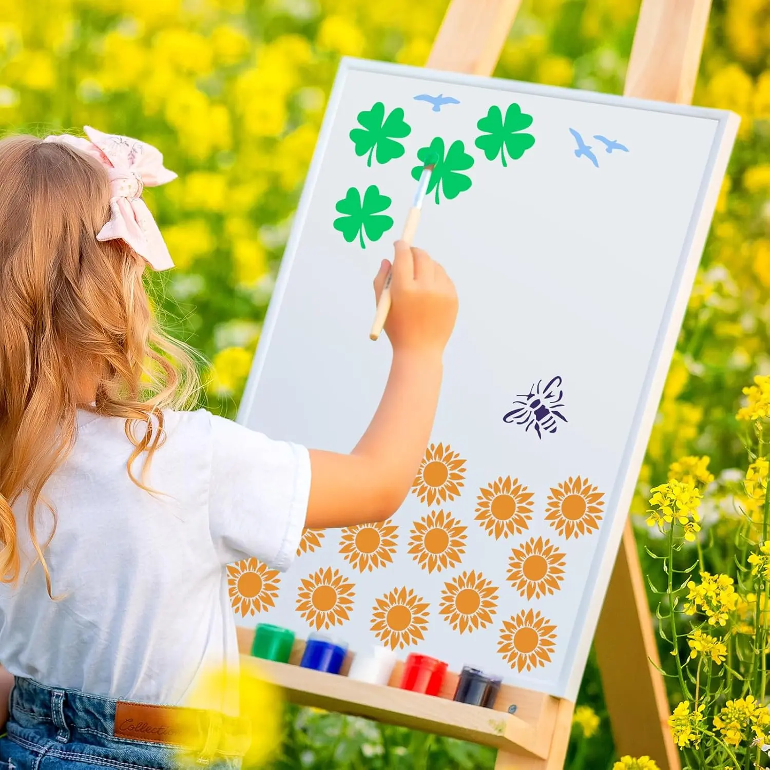 72-Piece Botanical & Wildlife Reusable Stencil Set: Nature-Inspired Painting Templates for DIY Crafts & Art Projects