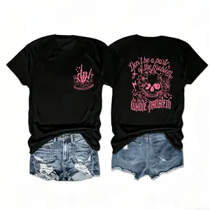 Women's Casual Skull Print Crew Neck T Shirt Crafted from Smooth  with Medium Stretch for a Comfortable Fit Ready for Machine Washing