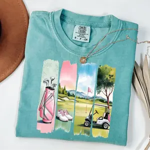 Comfort Colors He's Golfing Shirt, Golfing Season Tee, Golf Season Retro Golf Apparel