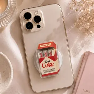 Diet Coke Aesthetic MagSafe Phone Grip: Funny Meme Fridge Cigs Coquette Magnetic Phone Holder, Cool Girl Trendy Gift, Phone or Kindle Holder