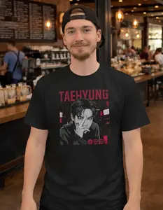 Vintage V Shirt, Kim Taehyung Pose Retro 90s Shirt, Gifts For Fan