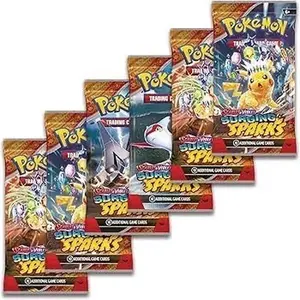 Pokemon TCG: Scarlet & Violet Surging Sparks Booster Bundle 6 Packs with Supercharged Pikachu ex & Dragon Types