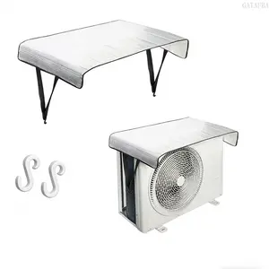 1Pcs Double Layer Aluminum Foil Air Conditioner Outdoor Unit Cover, Heat Insulation Waterproof Dustproof AC Protector, Energy Saving Cooling Efficient Shield for Home Outdoor Air Condenser Daily Use