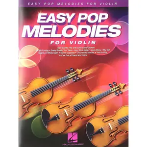 Easy Pop Melodies for Violin | Beginner Violin Sheet Music Collection | 50 Popular Songs Arranged for Violin Solo with Lyrics and Chords | Pop Songbook for Students Teachers and Practice Paperback – June 1, 2014