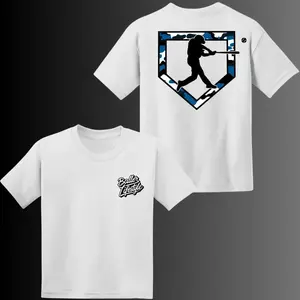 Youth & Adult Blue Camo Baseball T-Shirt, Baseball Player Home Plate Tee, Sports Fan Baseball Shirt, Trendy Baseball Lifestyle Outfit, Baller Lifestyle Shirt, Gift for Boys Girls, Unisex Graphic Tee, Trending Tee