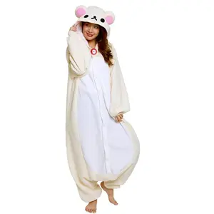 Japanese Rilakkuma Cute Cartoon Bear Sister Adult Kigurumi Onesies - Longsleeves Pyjamas Set, No Battery Needed Loungewear Nightwear (Toys & Hobbies Specialty DIY Supplies)