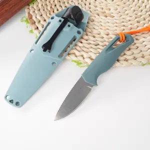 1pc 18050 straight knife with scabbard, lightweight design small straight knife, EDC multifunctional tool, pocket knife, fruit knife, dining knife, good choice for camping, picnicking and fishing, men's gift