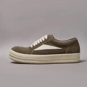 Men's and women's ro low top retro Shoes Luxury designer suede Lace Up sports shoes size 35-47 Casual inverted triangle Gothic style trainers