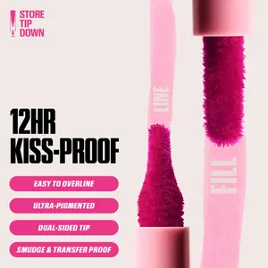 PAGE VINE Lip Contour Stain Pen 12HR Kiss-Proof Dual-Ended Lip Liner & Stain Long-Lasting Transfer-Proof Makeup for All Skin Tones Ultra-Pigmented Buildable Formula 8 Shades