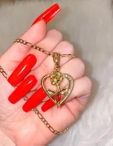 Rose Heart Necklace