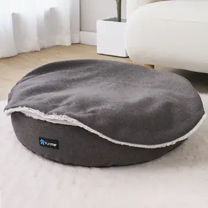 Graphite Cozy Cuddle Cave Pet Bed