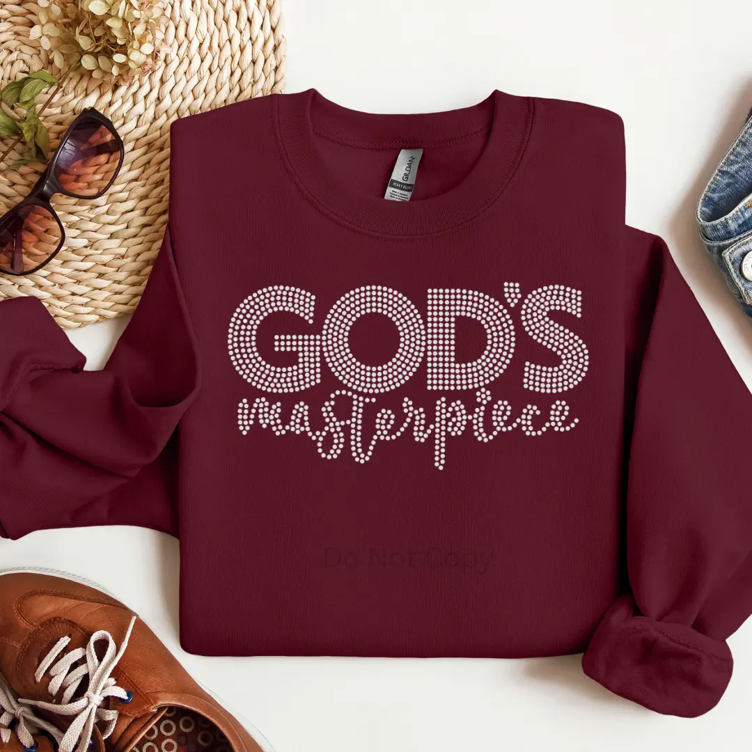 God's Masterpiece Rhinestone Transfer God's Masterpiece Rhinestone Transfer