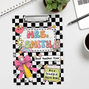 Personalized Teacher Clipboard, Teacher Appreciation Gifts, Teacher Gift, Custom Teacher Clipboard with Name, Teacher Acrylic Clipboard Gift