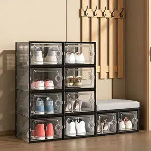 Space-saving transparent shoe box, multi-piece household shoes organize storage box, Drawer Dresser Organizer