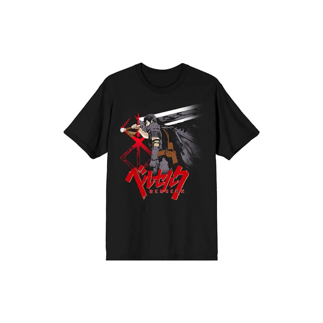 PacSun Men's Berserk Guts Anime Character T-Shirt - Multicolor PacSun Men's Berserk Guts Anime Character T-Shirt - Multicolor
