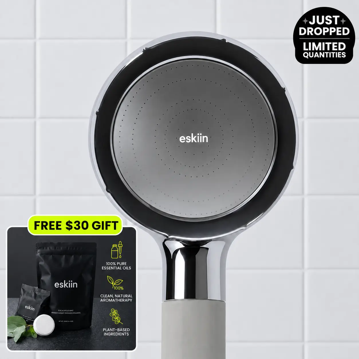 eskiin Filtered Handheld Showerhead | High-Pressure Showerhead + FREE Filter eskiin Filtered Handheld Showerhead | High-Pressure Showerhead + FREE Filter