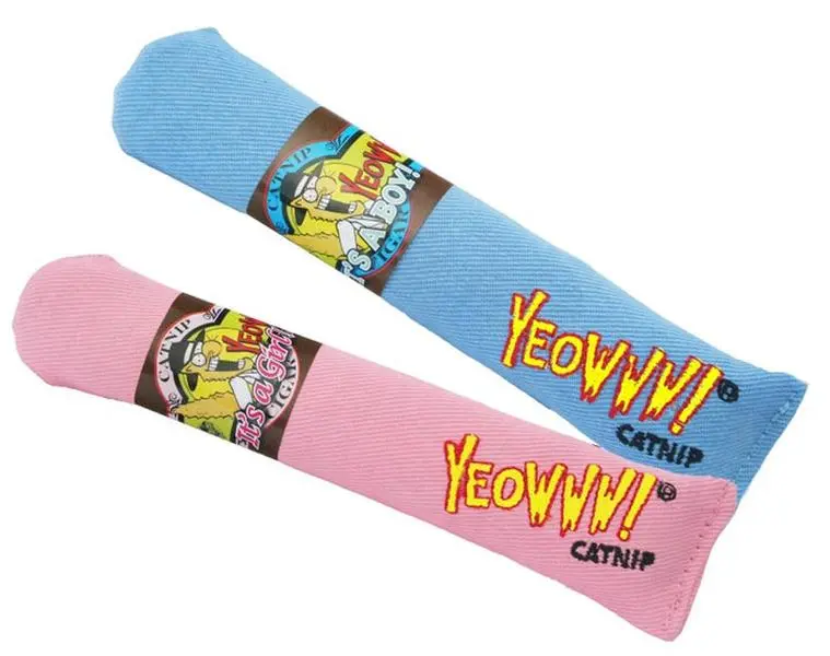 Yeowww Big Baby Novelty Catnip Toy Blue, 7 in