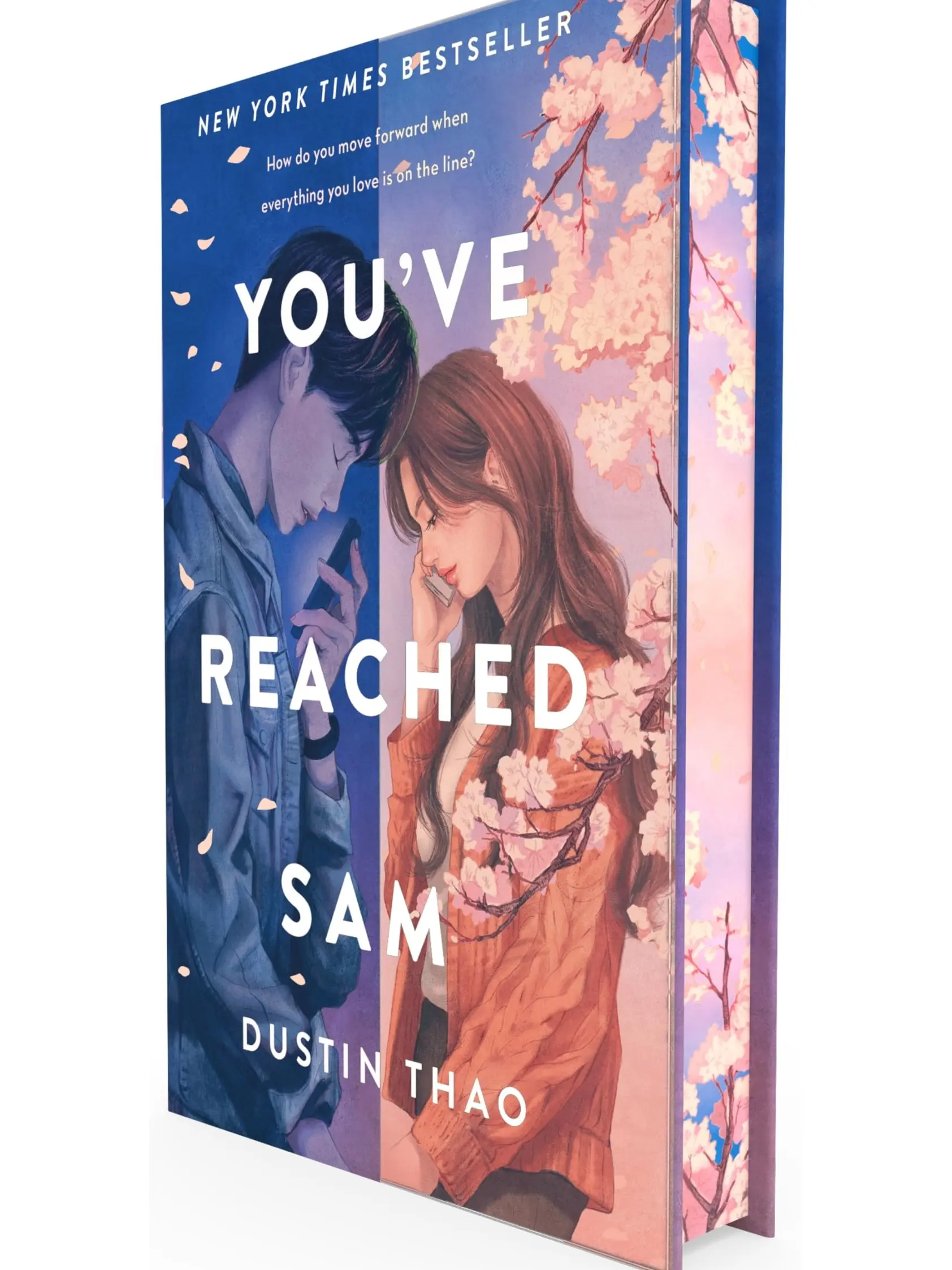 You've Reached Sam by Dustin Thao - English Literature Luxe Special Edition Hardcover Book, Stenciled Edges, Acetate Deluxe Transparent Jacket, Heartfelt Tragic Love Story, Gift for Young Adults, Ideal for Lovers of Young Adult Fiction