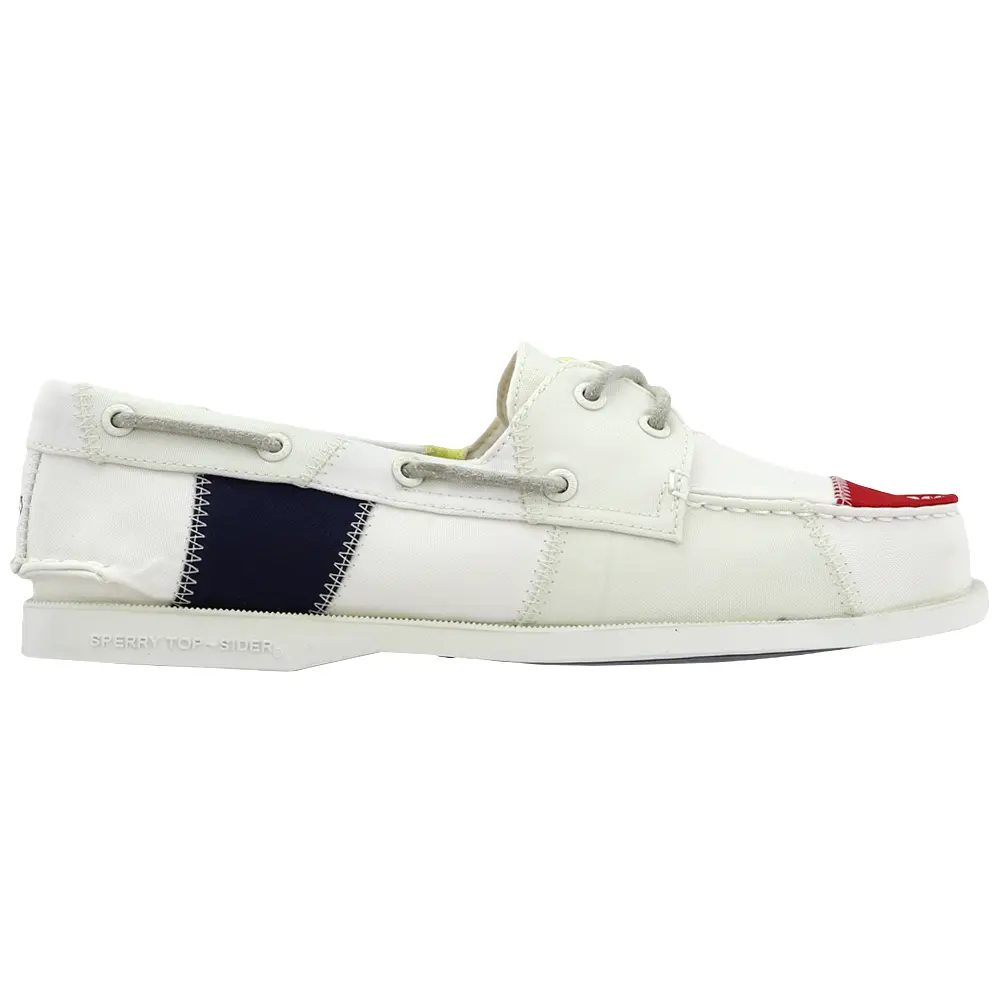 Sperry Womens Authentic Original 2-Eye Bionic Boat Flats Casual - Off White