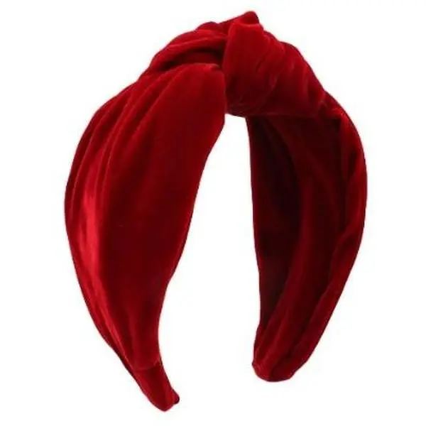 •Burgundy Velvet Headband