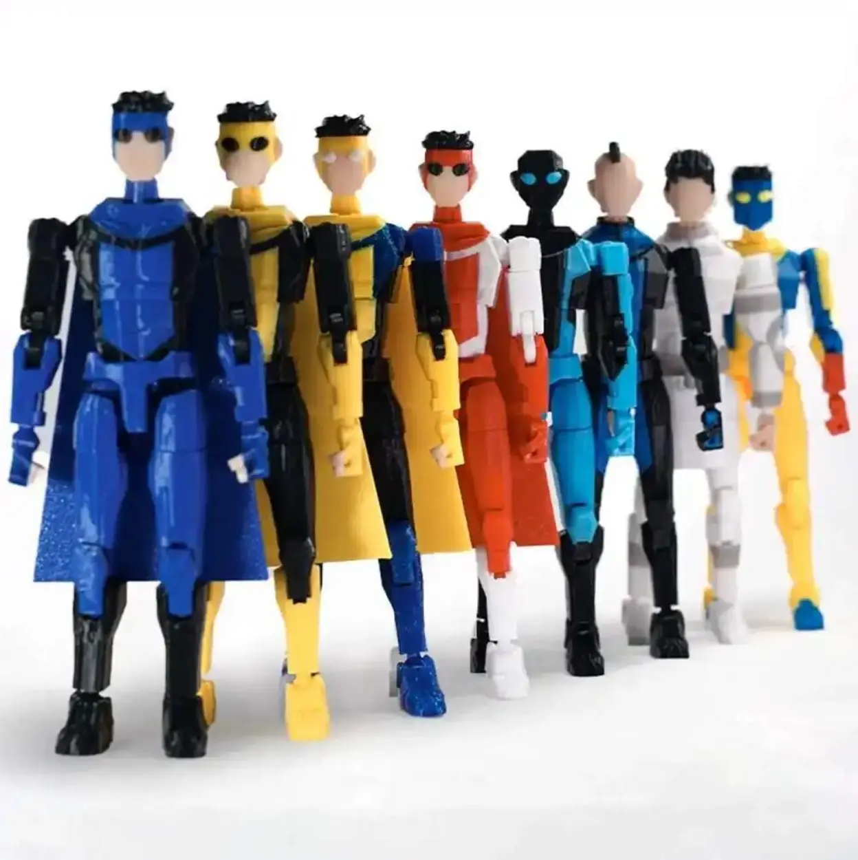 RANDOM 1PC 3D Printed Invincible Toys Action Figures Anime Model