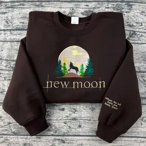 Twilight Embroidered Sweatshirt, The Twilight Saga, New Moon, Edward Cullen Sweatshirt, Bella Swan, Twilight Merch, Eclipse, Breaking Dawn