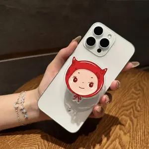 Red Devil Girl MagSafe Phone Grip – Cute Kawaii Character Magnetic Pop Socket & Kickstand – Aesthetic Phone Accessory Gift