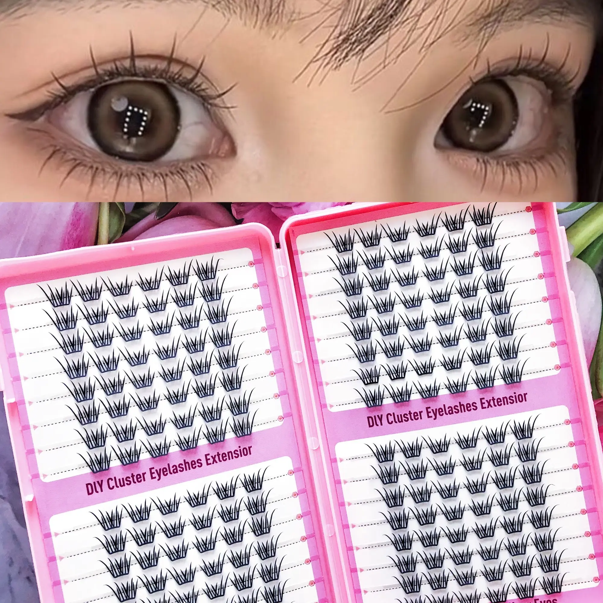 192 Individual False Eyelashes, Dense Fluffy Style, 10-12mm Length, C Curl, 0.07mm Thickness, Ideal for Weddings, Parties, Clubs, Daily Use