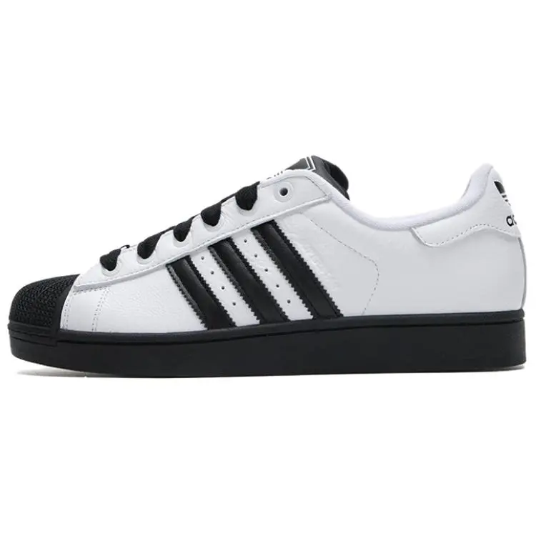 Adidas Superstar 2 White Black Sole' Retro Durable Low Top Skate Shoes Men's JI0124