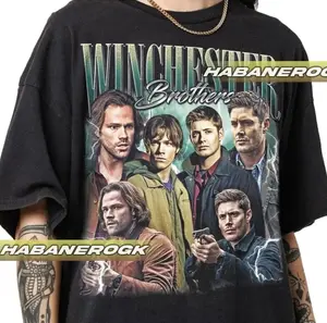 Winchester Brothers Vintage T-Shirt, Dean Winchester Tee, Supernatural Shirt, tv series movie shirt
